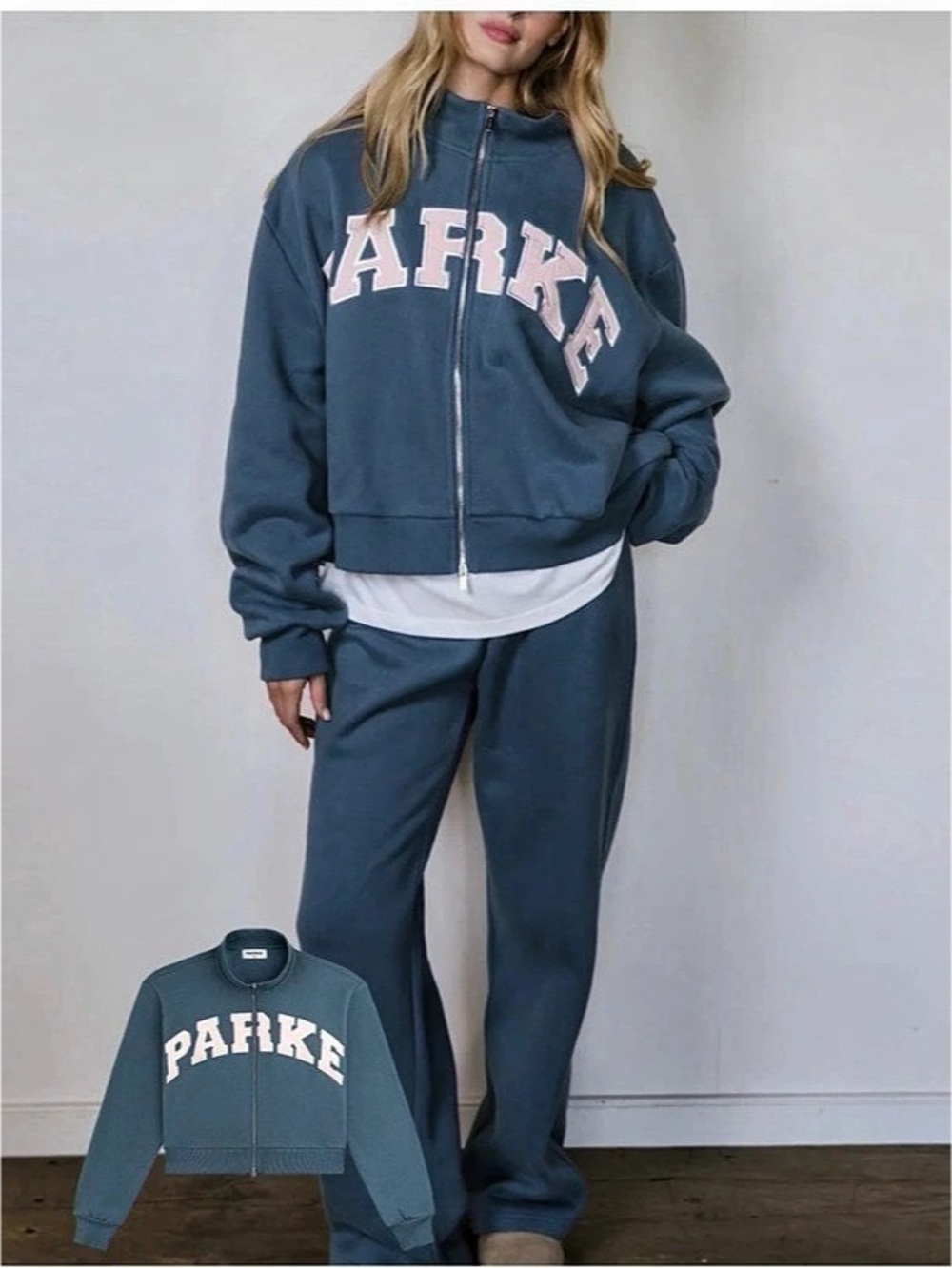 NIB Parke Zip Up Varsity Mockneck Fleece Hudson